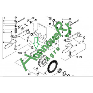 Кронштейн колеса проміжного Optima Kverneland AC819975 (АС519975)
